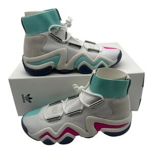 Adidas Nice Kicks x Crazy 8 ADV Shoes Mens Sz 9 White/Aqua/Pink Sneakers DB1788